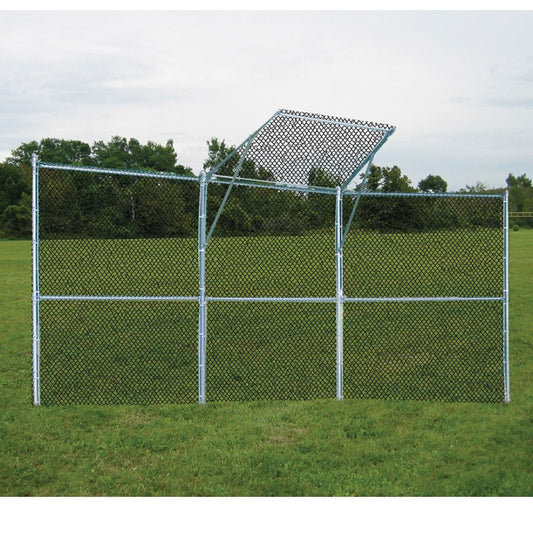 Jaypro Baseball/Softball Backstop Permanent 3 Panel 1 Center Overhang Fence