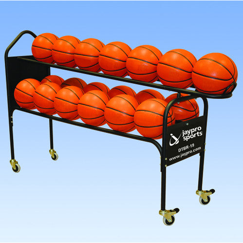 Jaypro Deluxe 19 Basketball Training Ball Cart