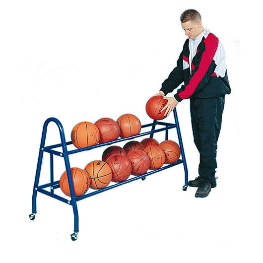 Jaypro Deluxe Basketball Carriers W/ Lifetime Warranty 18 Ball Carrier / Royal