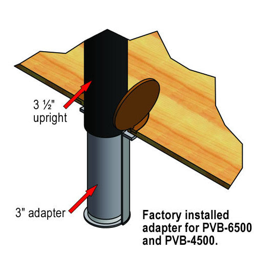 Jaypro Featherlight 3-1/2" Volleyball System & Uprights Volleyball System / Black