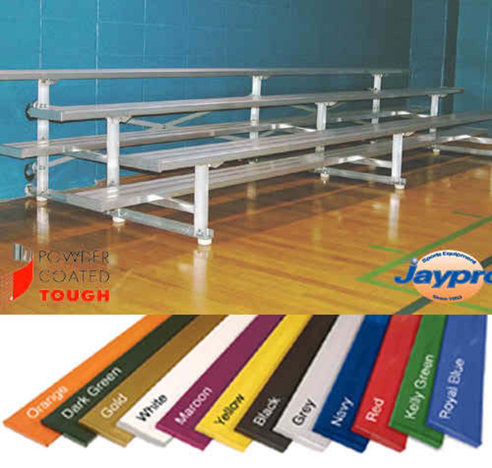 Jaypro Tip & Roll Bleachers 250 Lbs ALUMINUM
