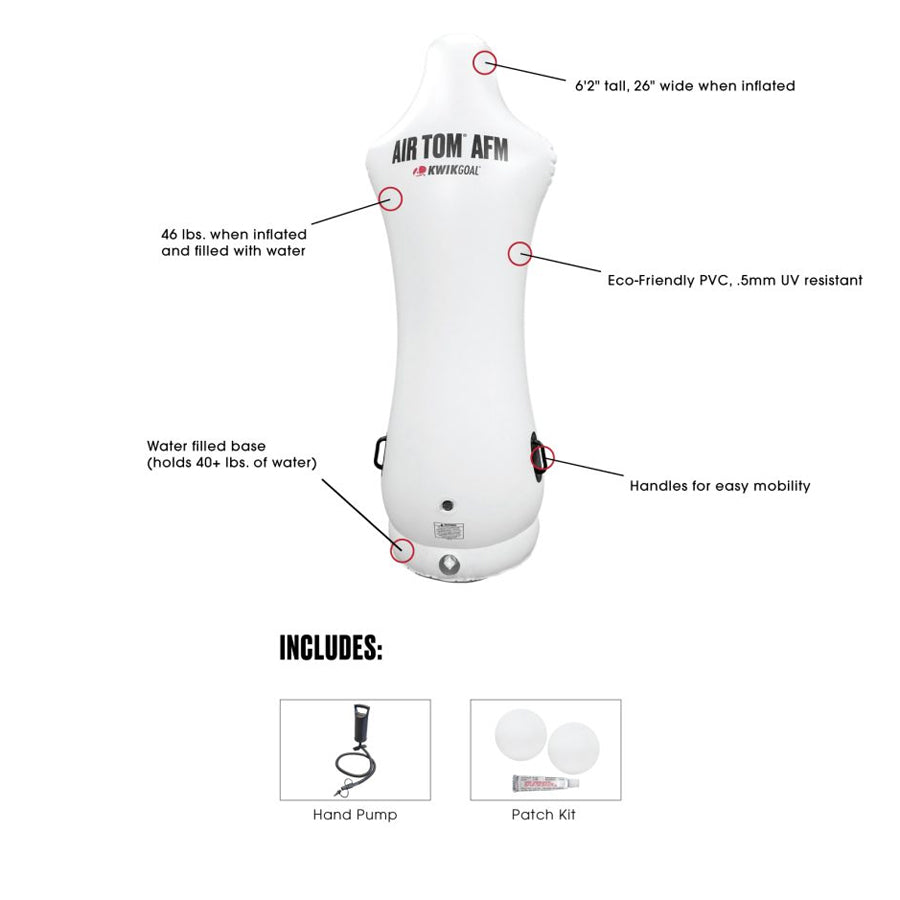 Kwik Goal 16B3704 Air Tom AFM Training Mannequin