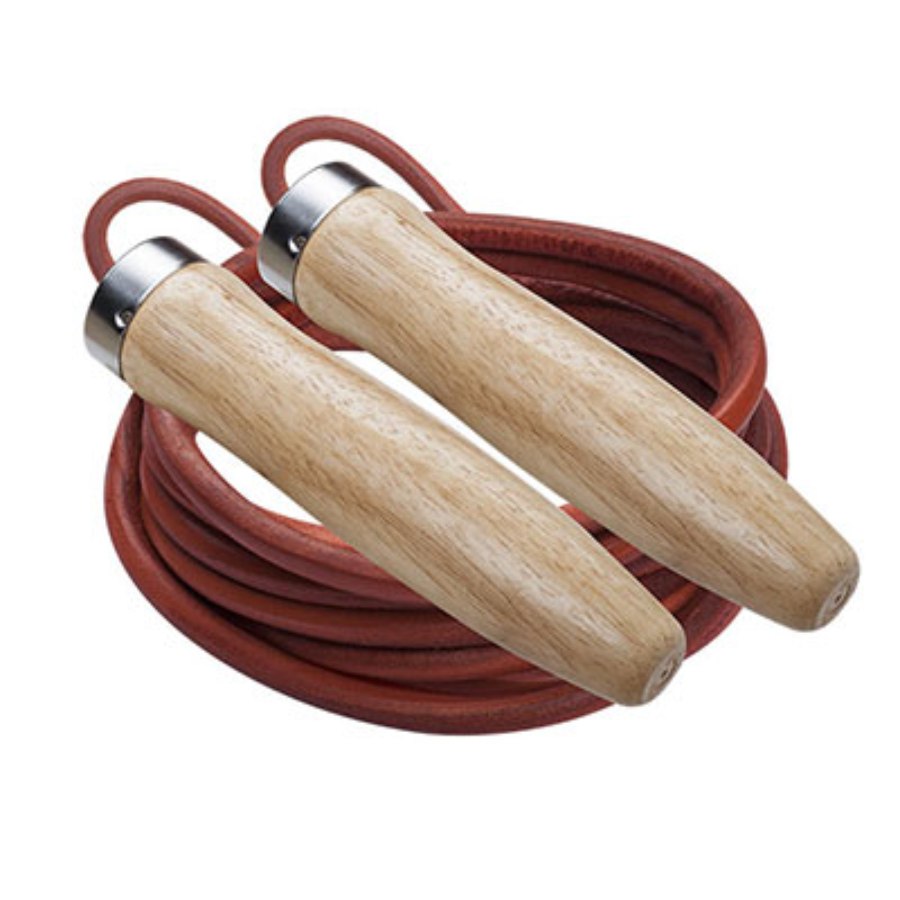 Lightweight Leather Ball Bearing Jump Rope 8.5'