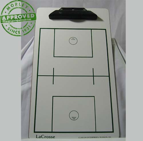 Men's Lacrosse Dry Erase Coaching Clipboard 12.5" X 18.5"