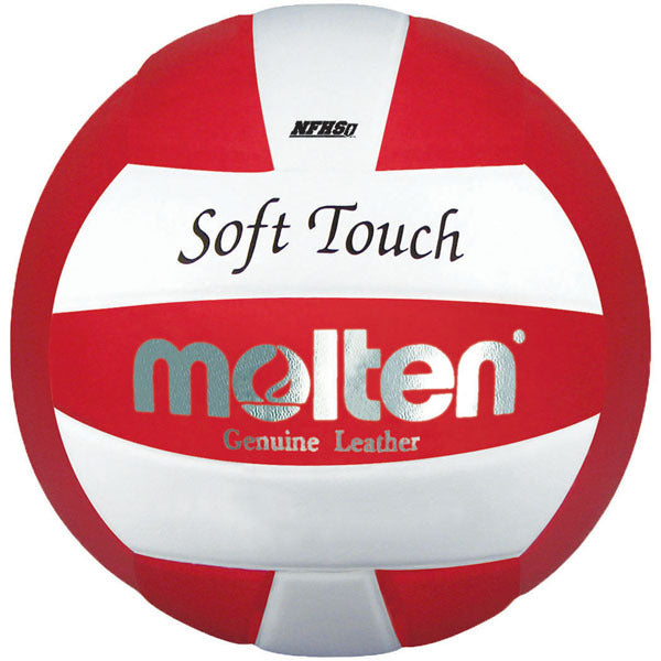Molten IVL58L Soft Touch Leather NFHS Volleyball Red