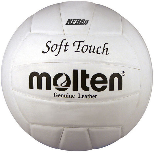 Molten IVL58L Soft Touch Leather NFHS Volleyball White