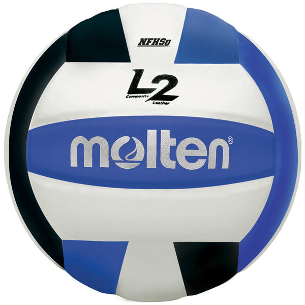 Molten IVU L2 Series Micro-Fiber Composite Leather NFHS Volleyball Black / Blue