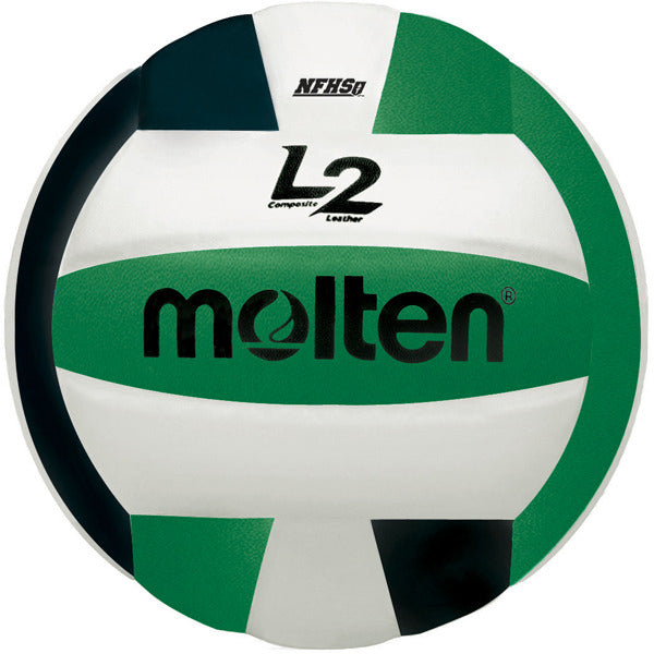 Molten IVU L2 Series Micro-Fiber Composite Leather NFHS Volleyball Black / Green