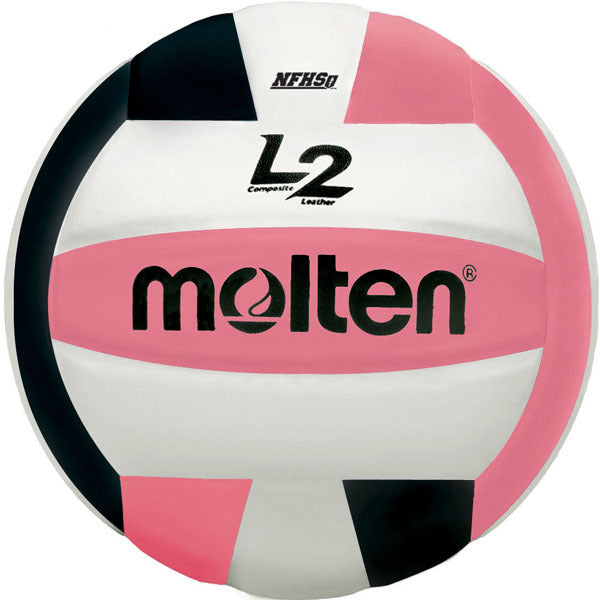 Molten IVU L2 Series Micro-Fiber Composite Leather NFHS Volleyball Black / Pink