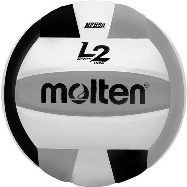 Molten IVU L2 Series Micro-Fiber Composite Leather NFHS Volleyball Black / Silver