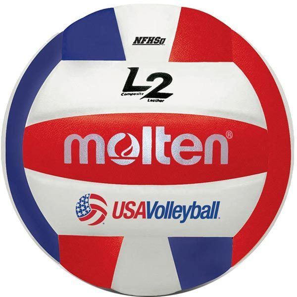 Molten IVU L2 Series Micro-Fiber Composite Leather NFHS Volleyball Red / White / Blue
