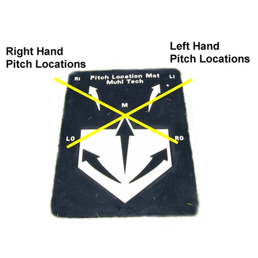 MuhlTech Baseball Softball Pitch Location Mat
