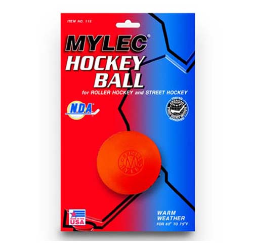 Mylec Orange Warm Weather Hockey Ball Each