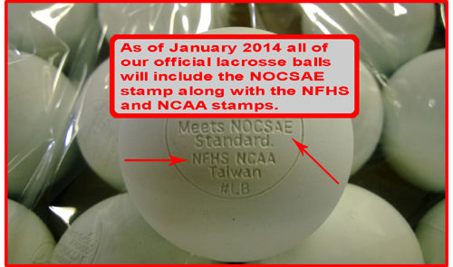 White Official Lacrosse Ball NOCSAE / NCAA / NFHS Approved (Dozen)
