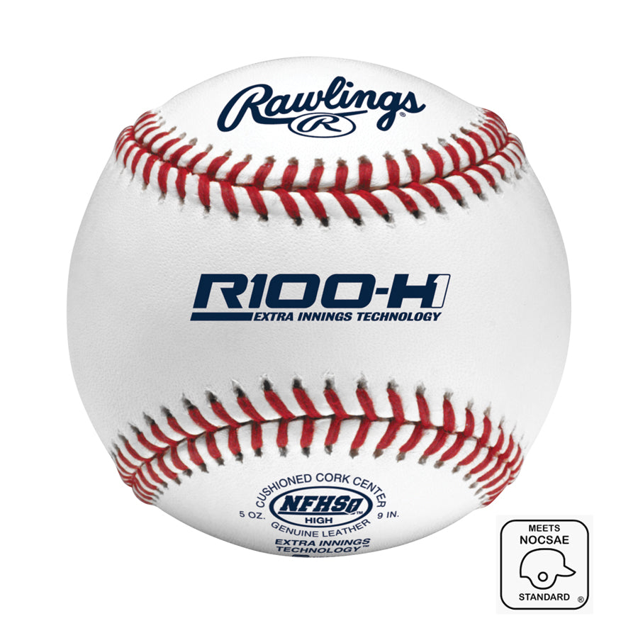NOCSAE STAMPED Rawlings R100-H1 Elite High School NFHS Baseball (Dozen)