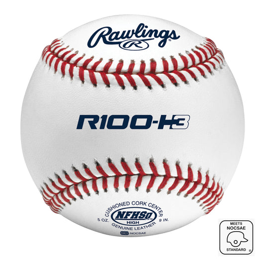 NOCSAE STAMPED Rawlings R100-H3 High School NFHS Baseball (Dozen)
