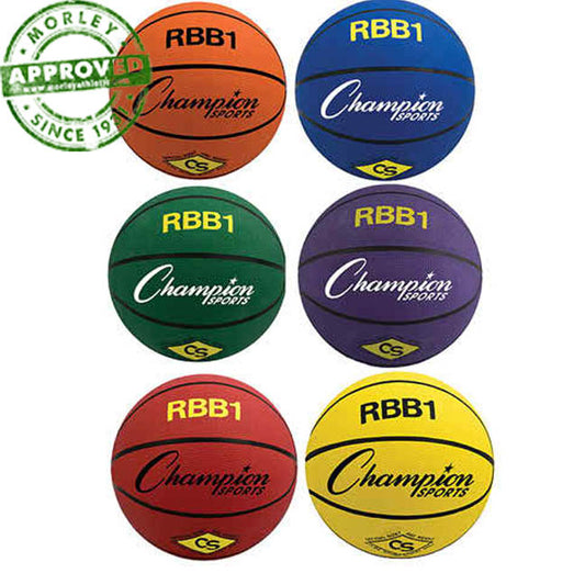 Champion Sports Rubber Basketball Orange / Official Size
