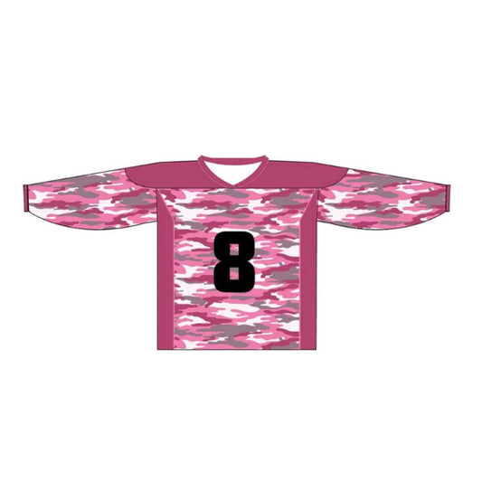 Pink Camo Sublimated Field Hockey Goalie Jerseys Medium