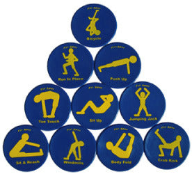 Poly Fit Spot Set 9" Diameter Set Of 10 Exercises