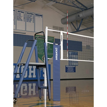 Porter Powr-Line 3.5" Compeition Plus Volleyball Package w/ Judge's Stand Light Blue