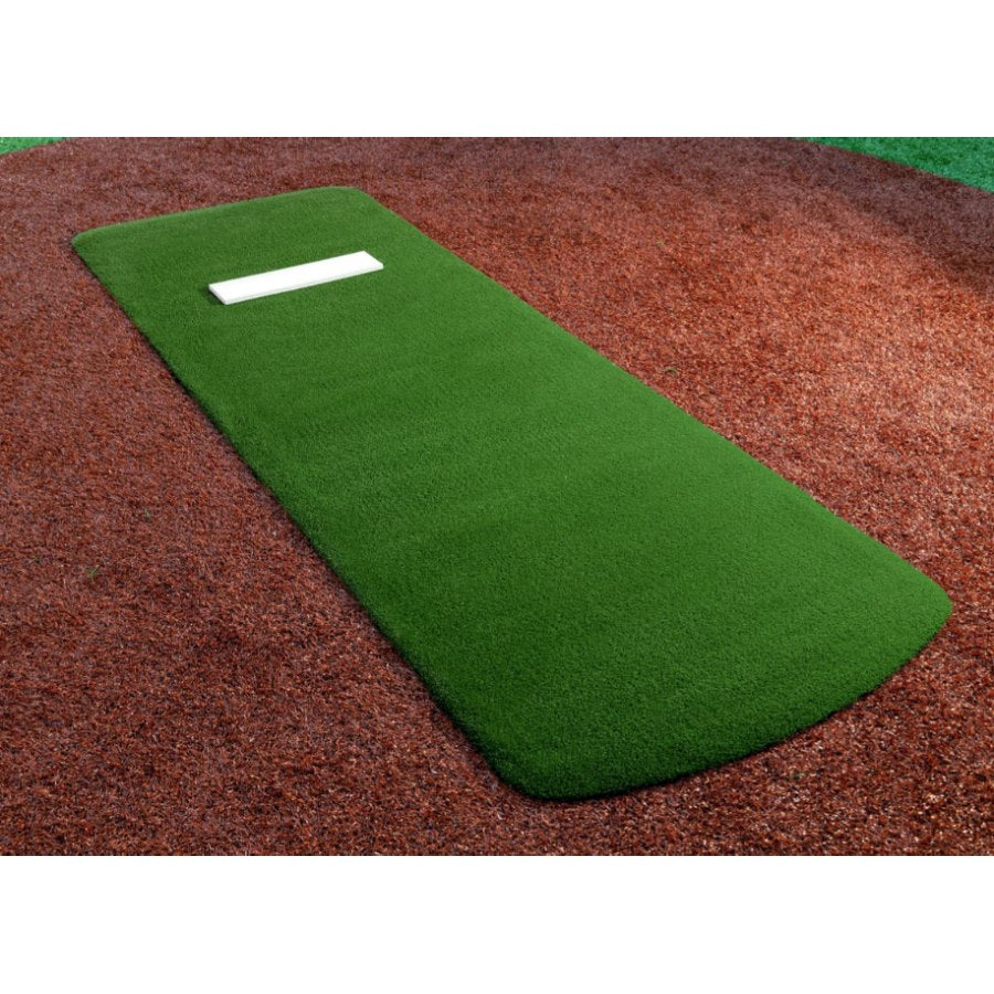 Portolite SP1036 Paisley's Long Spiked Softball Game Pitching Mat - 11'L x 4'W Green Turf