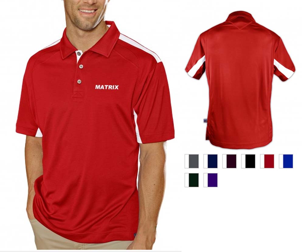 Pro Celebrity Matrix Men's Polo Shirt Navy/white / Small