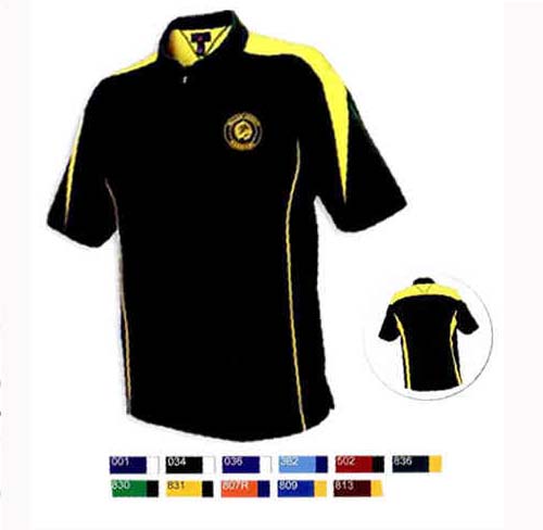 Pro Celebrity Maverick Men's Polo Shirt Orange/Navy / Small