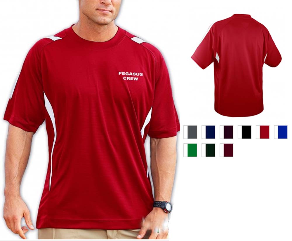 Pro Celebrity Pegasus Men's Polo Shirt Deep Red/white / Small