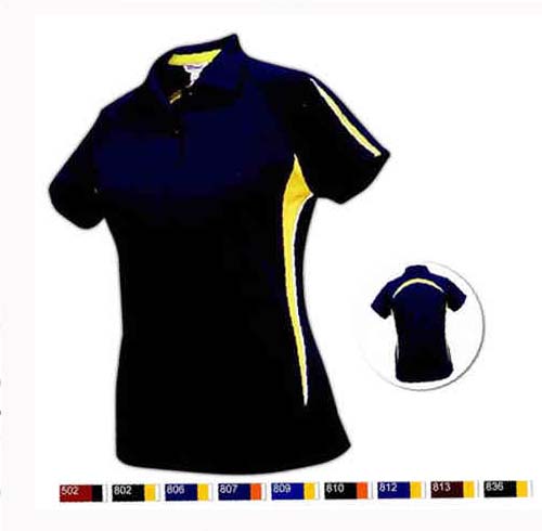 Pro Celebrity Phenom Ladies Polo Shirt Deep Red/Black/White / X-Small