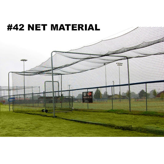ProCageâ„¢ Batting Tunnel Net #42 Material With Entry Flap And Baffle Net- 70' Long X 14' Wide X 12' High No thanks