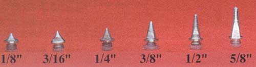 Pyramid Track Spikes Bag Of 100 1/8" LENGTH