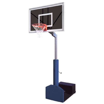 Rampage Eclipse Portable Basketball System 36" x 60" Smoked Temp. Glass Backboard Gold