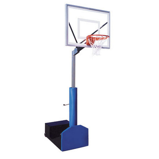 Rampage III Portable Basketball System 36" X 54" Backboard Royal Blue