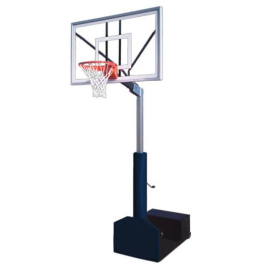 Rampage Nitro Portable Basketball System 36" x 60" Temp. Glass Backboard Gold