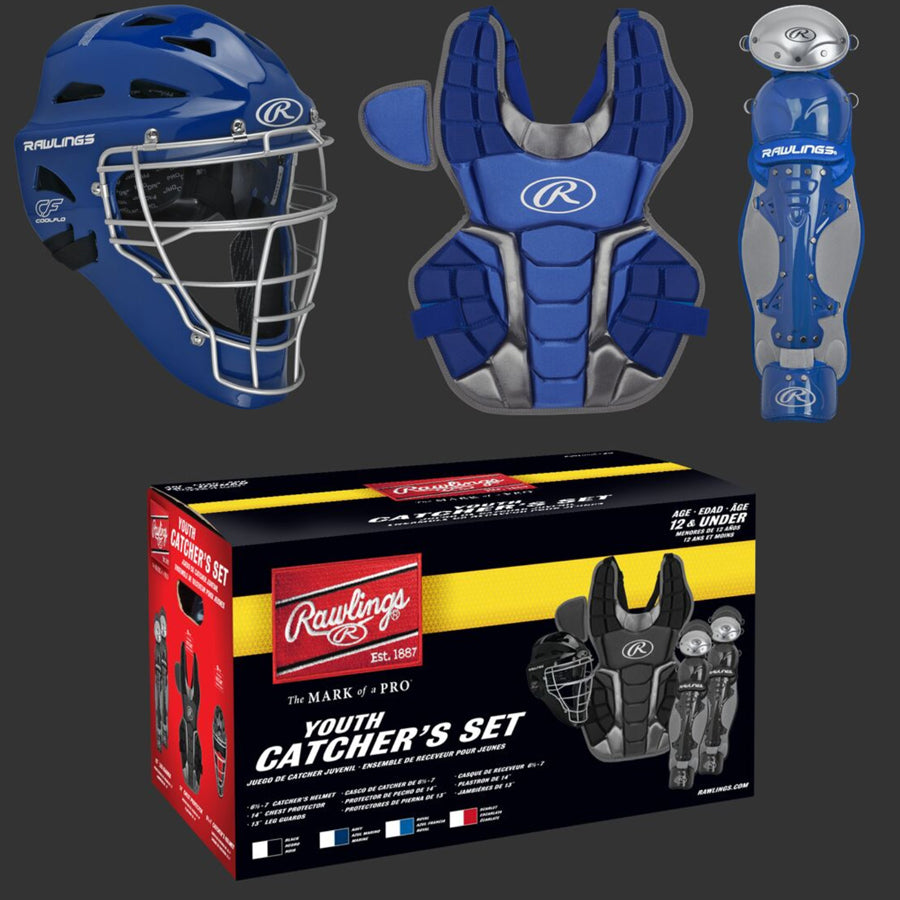Rawlings Renegade Series Catcher's Set Ages 12 & Under Black