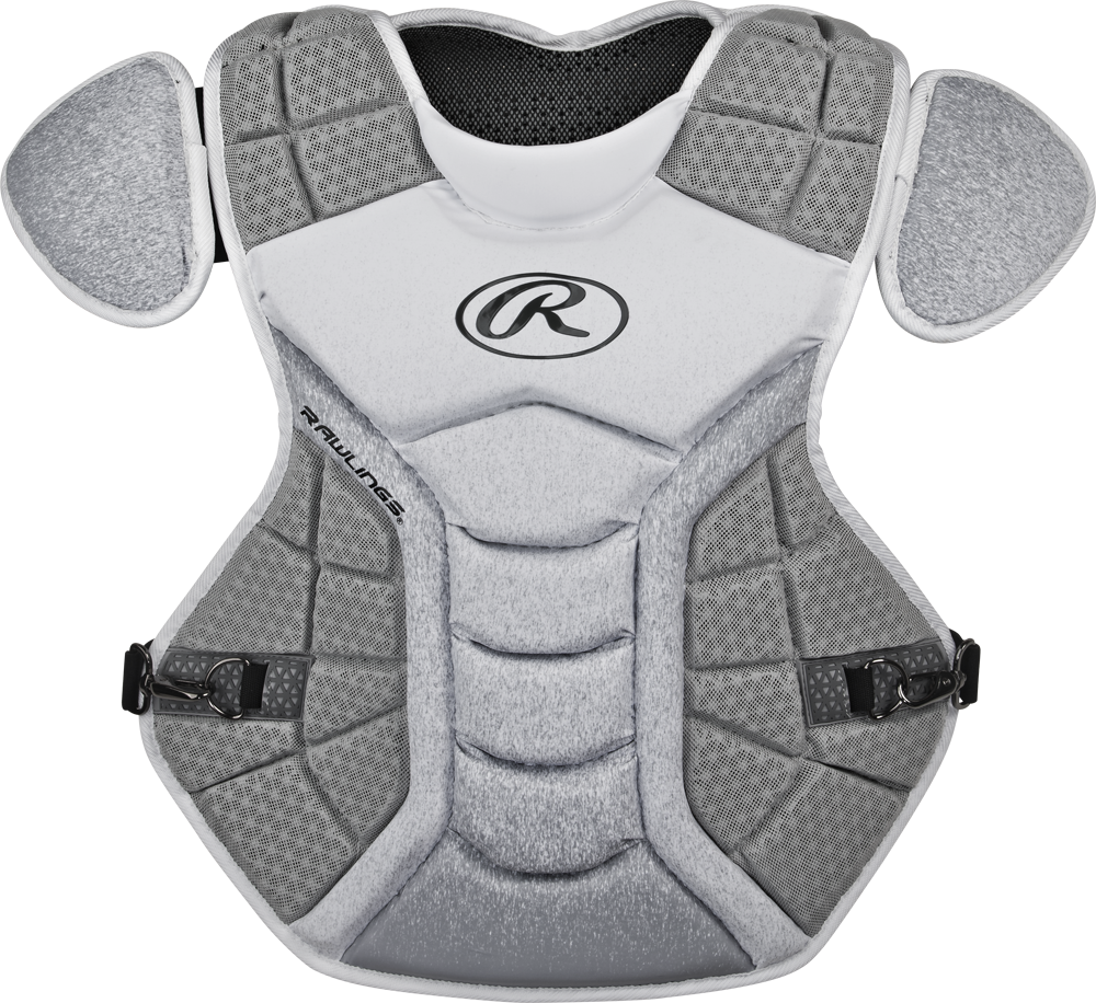 Rawlings Velo 2.0 Tone Adult Chest Protector 17" White / Silver