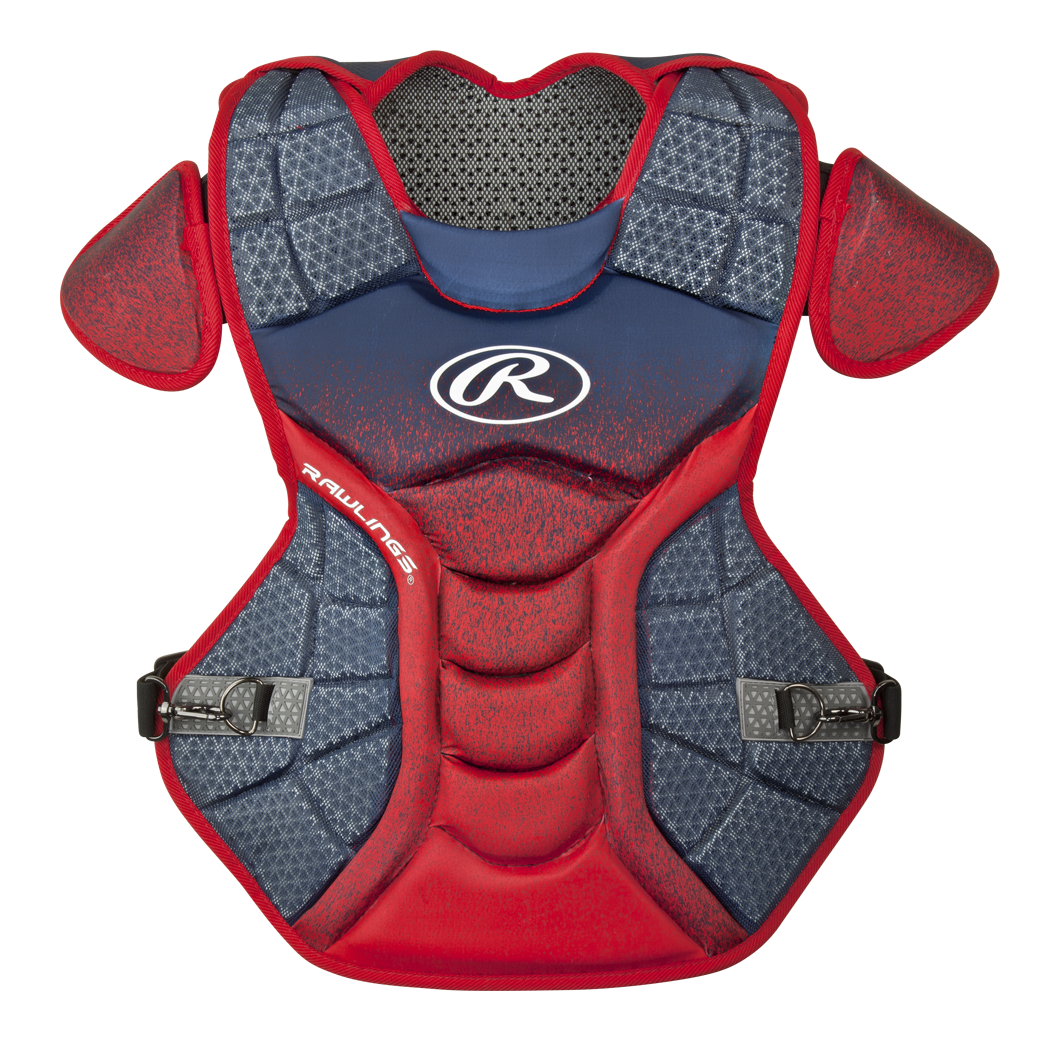 Rawlings Velo 2.0 Catcher's Chest Protector - Intermediate Navy / Scarlet