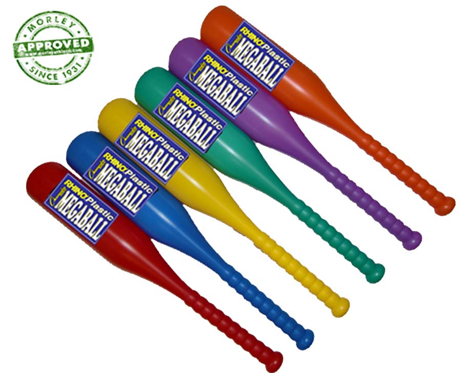 Rhino® Megaball Rainbow Bat Set Of 6