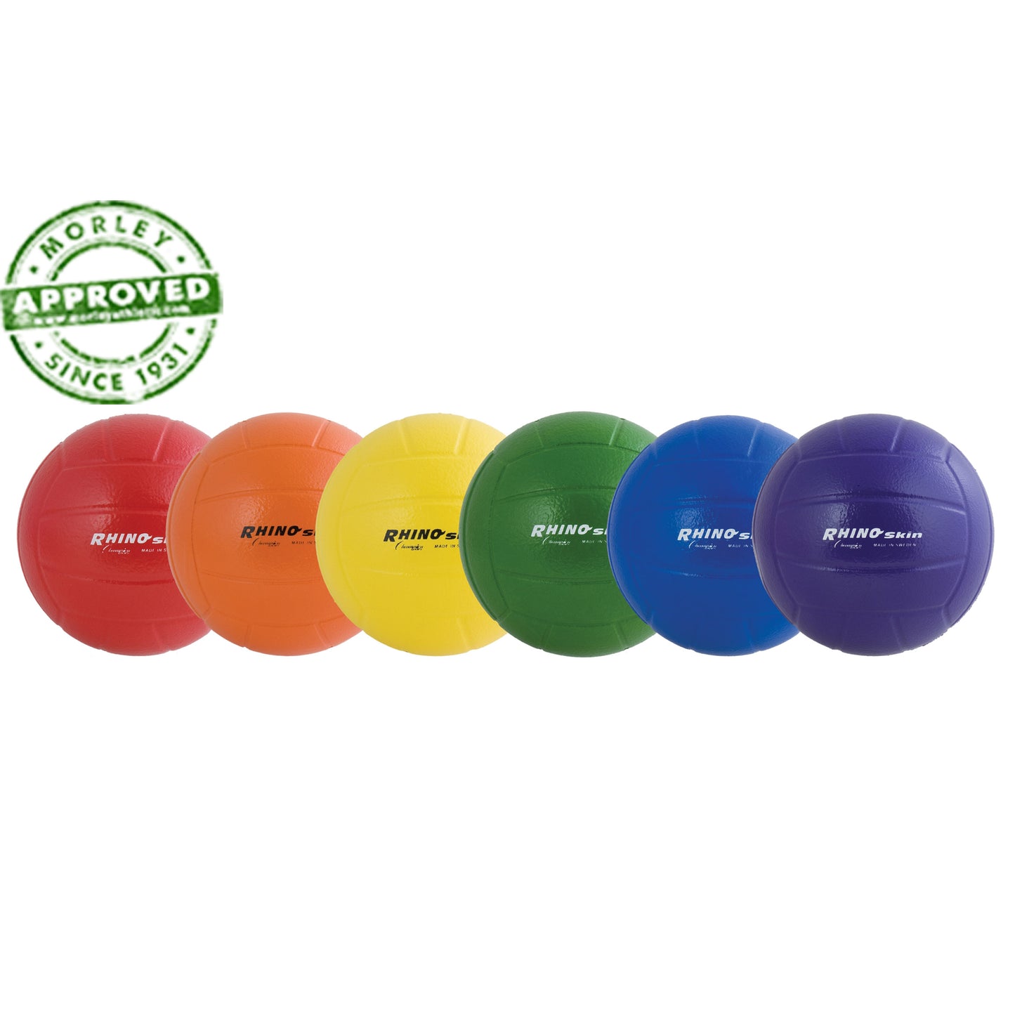 Rhino Skin Foam Volleyball Rainbow Set Of 6