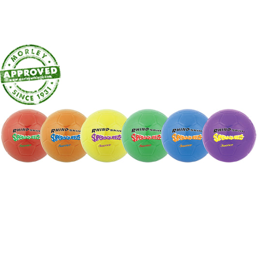 Rhino Skin Super Squeeze Soccer Ball Set Of 6