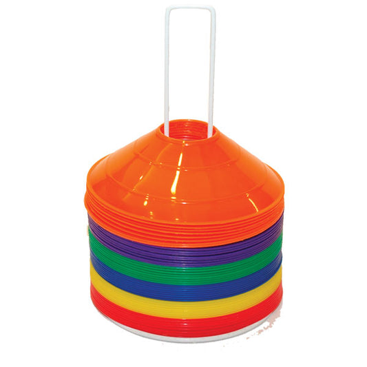 SAUCER CONES - Small Disc Cones Rainbow Colors Set Of 48