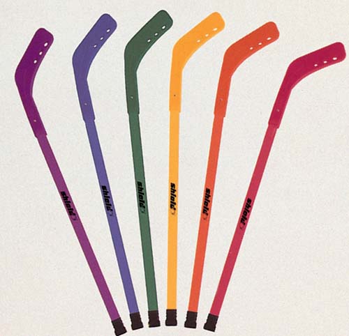 Shield 36" Rainbow  Indoor PRE-K Floor Hockey Stick Set of 6 Purple