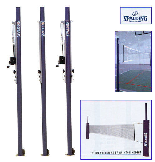 Spalding Two Court Slide Multi Sport Complete System White