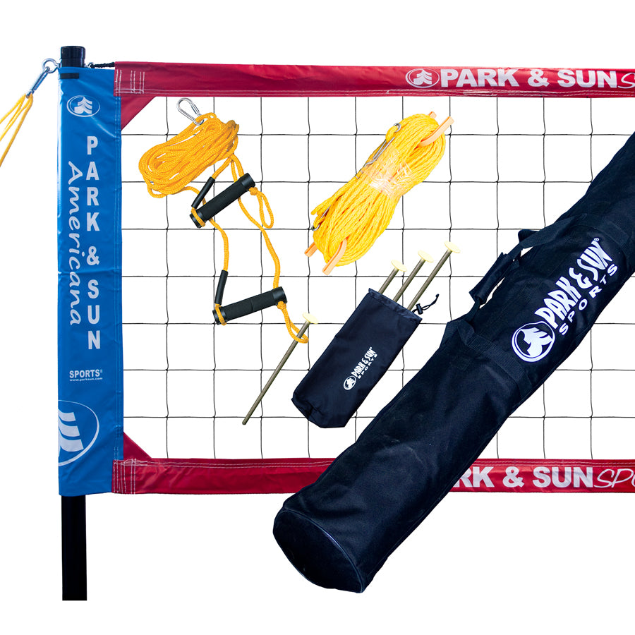Spectrum Classic Volleyball Net System Red
