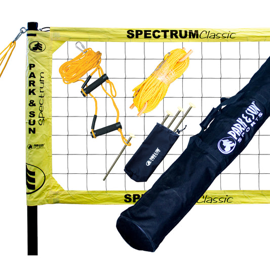 Spectrum Classic Volleyball Net System Yellow