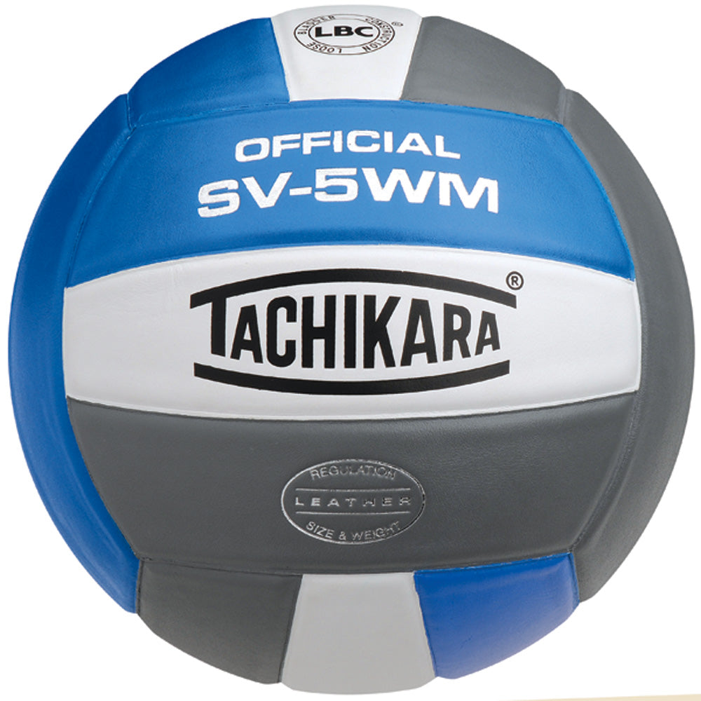 Tachikara Official SV-5WM Game Volleyball College Blue/White/Silver Grey
