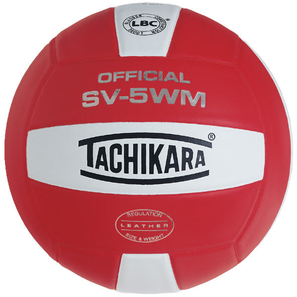 Tachikara Official SV-5WM Game Volleyball Scarlet/White