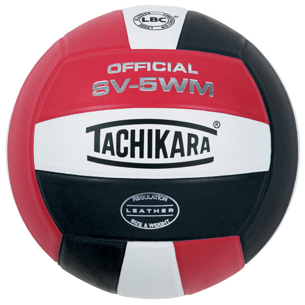 Tachikara Official SV-5WM Game Volleyball Scarlet/White/Black