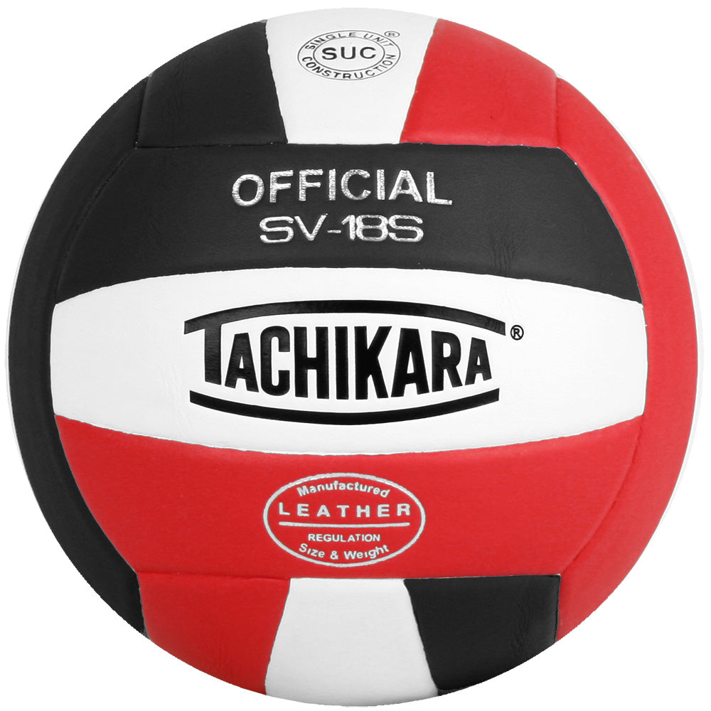 Tachikara SV18S Composite Volleyball Scarlet/White/Black