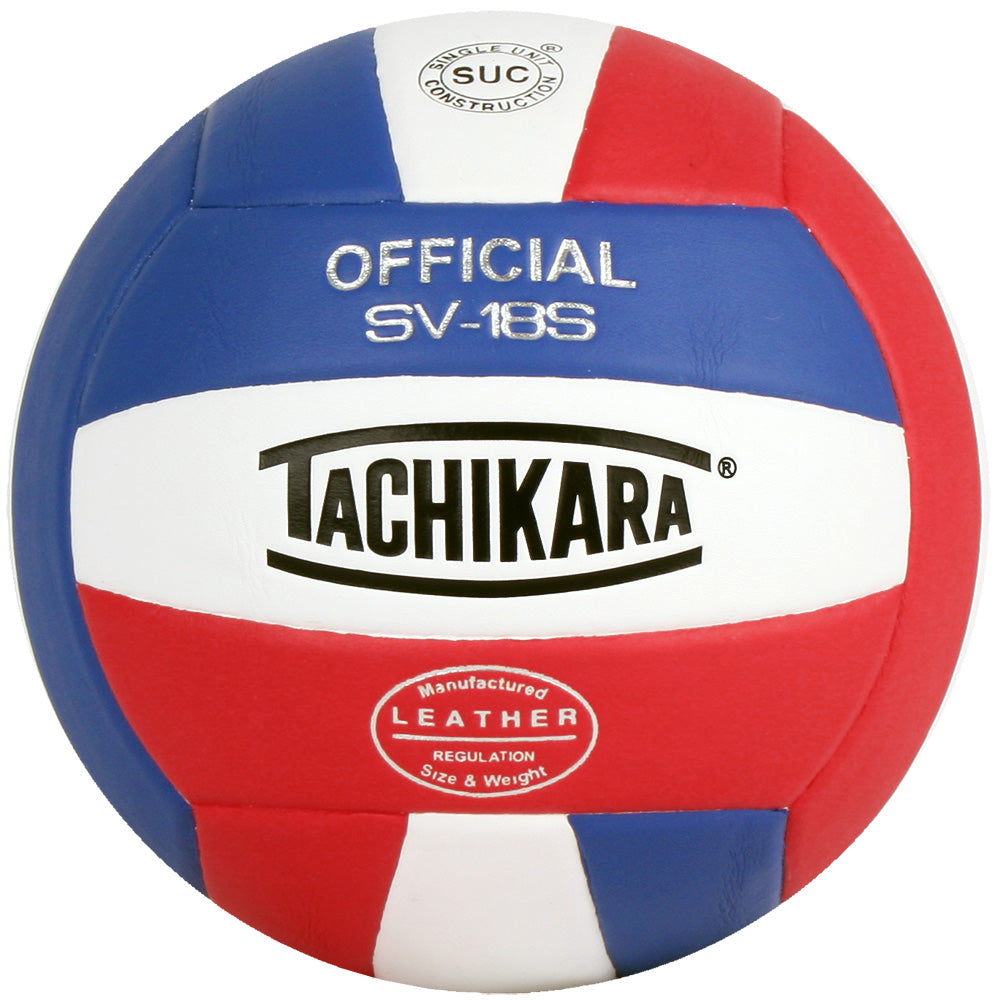 Tachikara SV18S Composite Volleyball Scarlet/White/Royal
